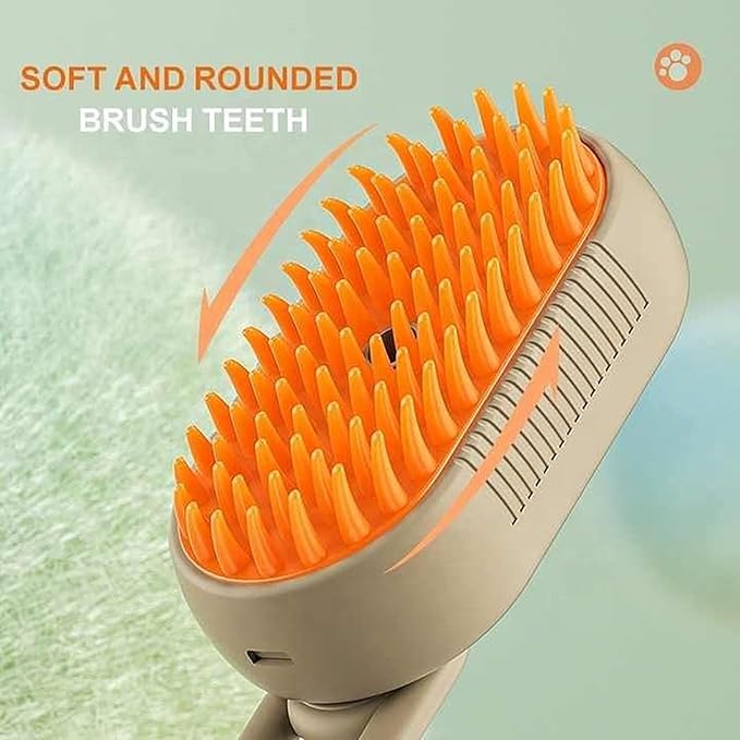 3-in-1 Steam Pet Grooming Brush – Spa-Quality Massage for Dogs & Cats