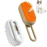 3-in-1 Steam Pet Grooming Brush – Spa-Quality Massage for Dogs & Cats