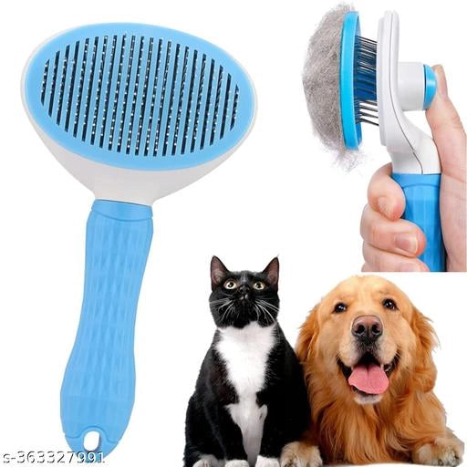 Professional Self-Cleaning Slicker Brush for Dogs & Cats